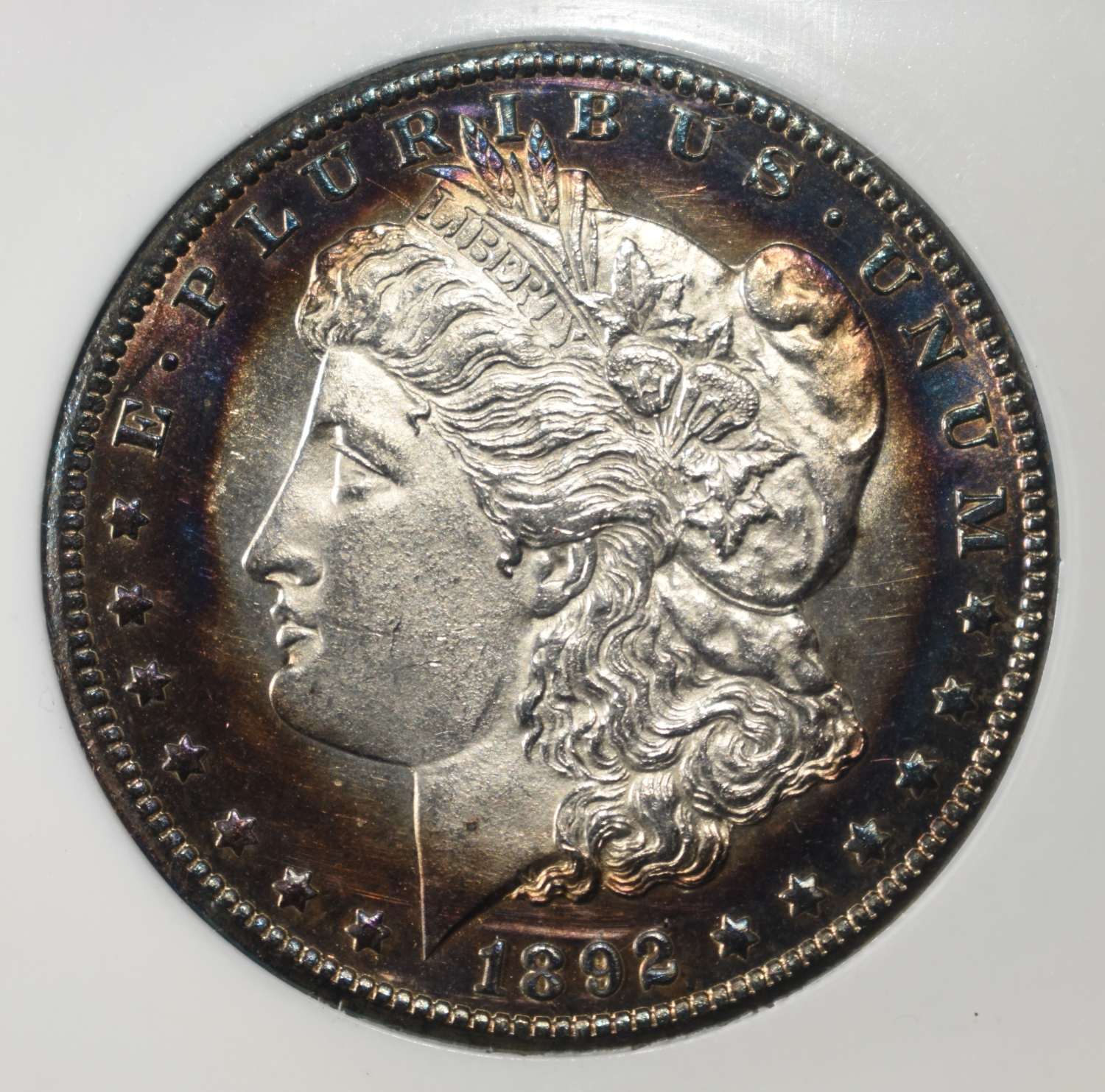 1892-CC MORGAN DOLLAR PCI GEM BU PROOF LIKE