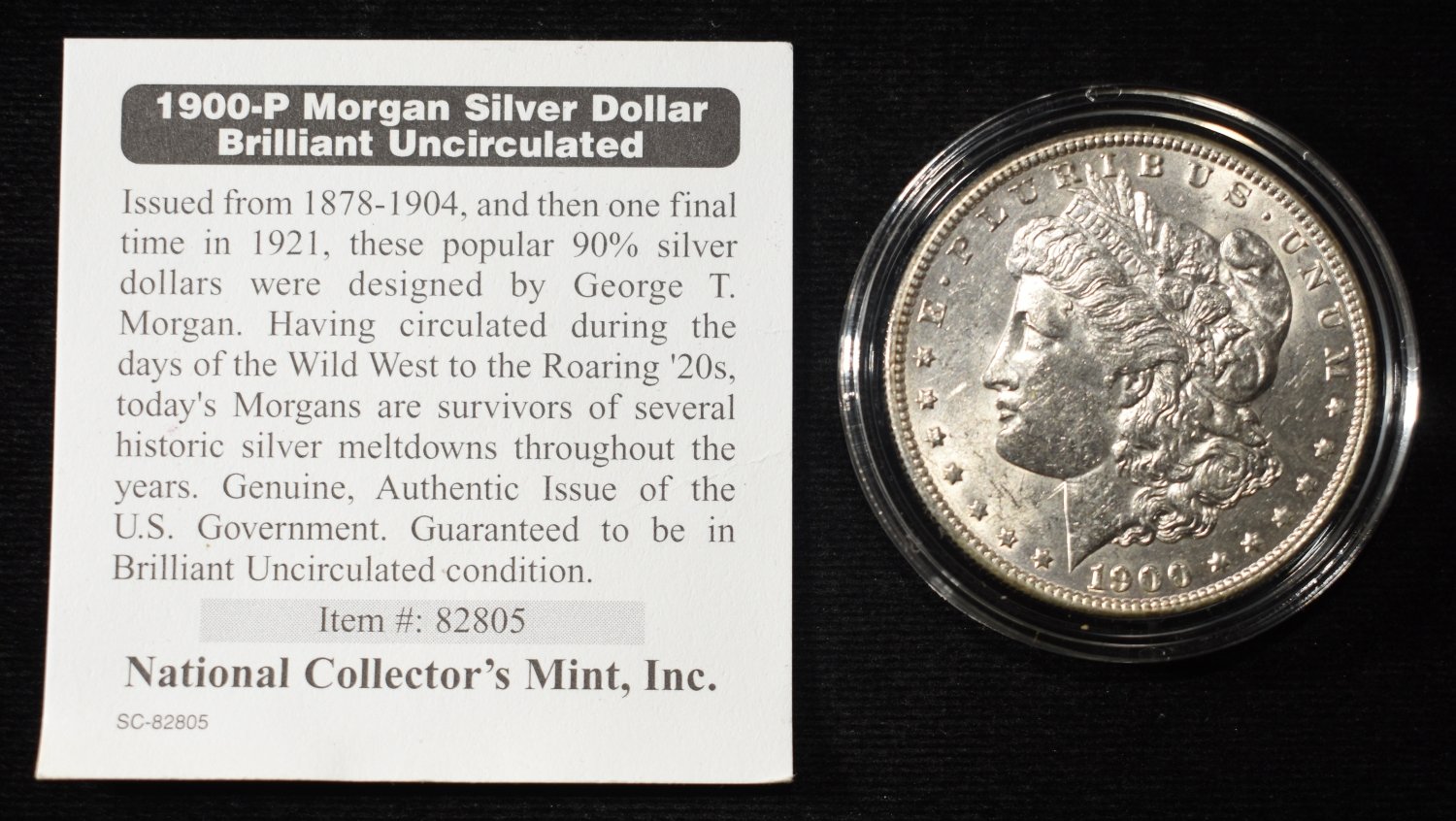 1900 MORGAN DOLLAR BU