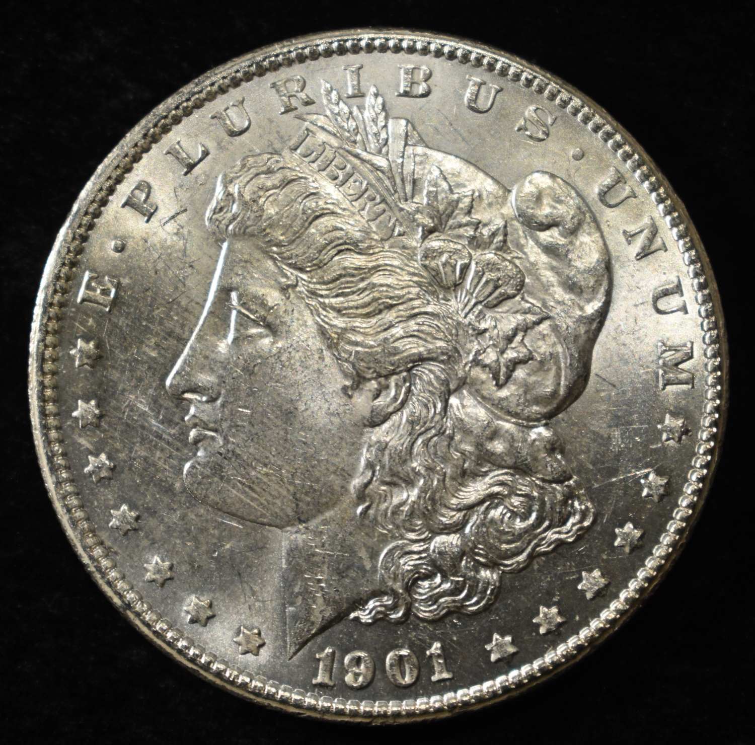 1901-S MORGAN DOLLAR AU/BU