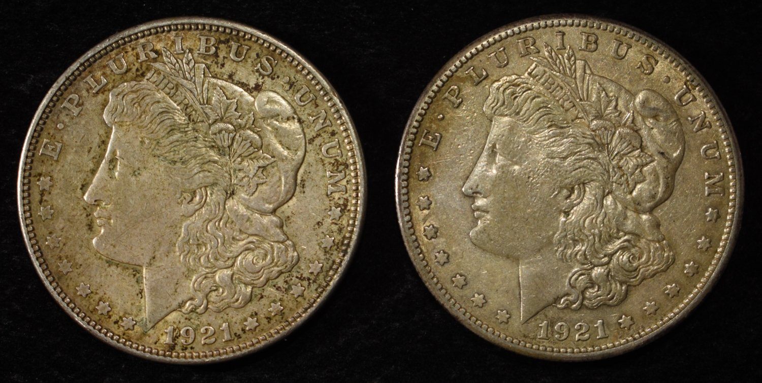 1921-D&S MORGAN DOLLARS