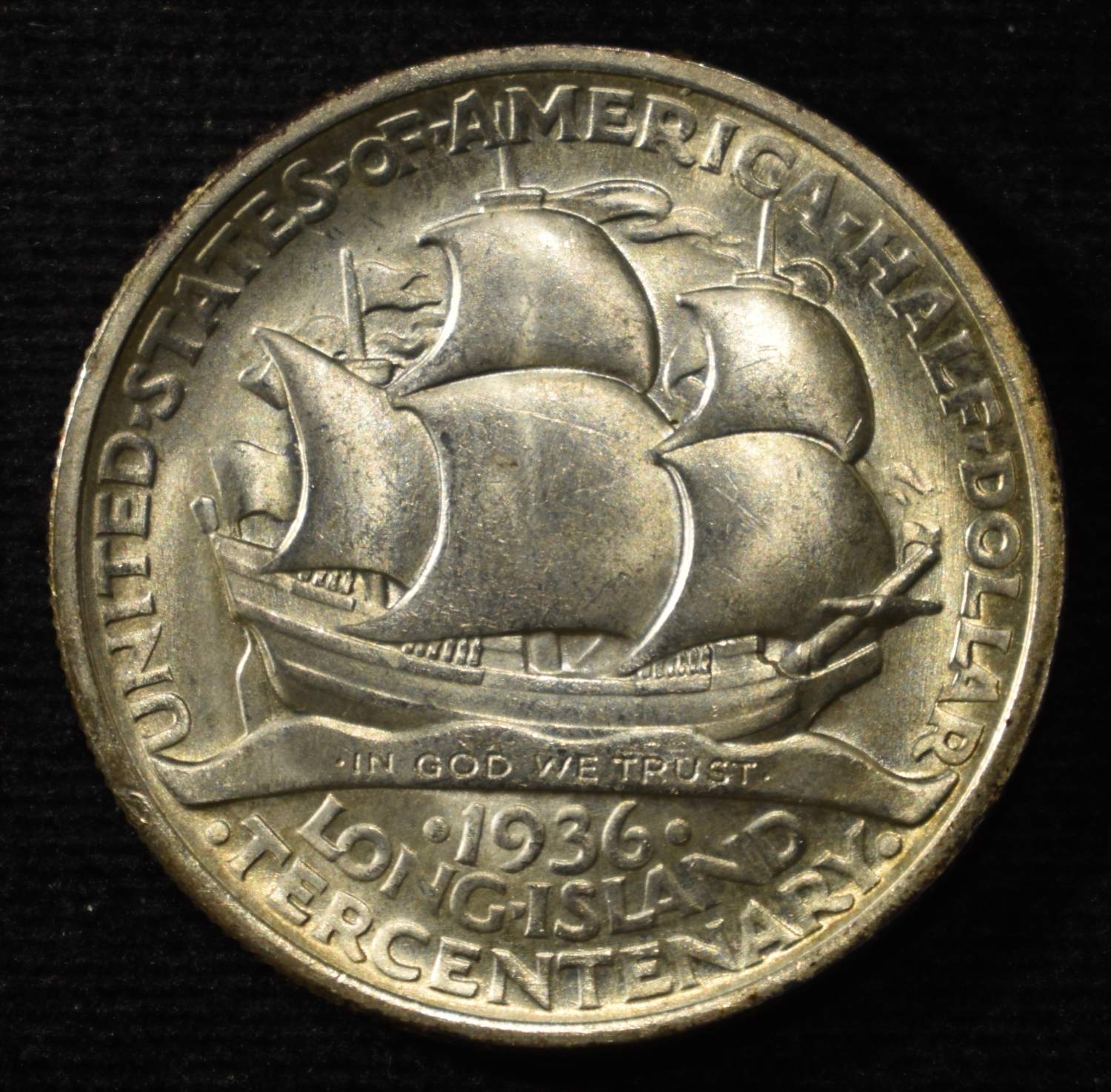 1936 LONG ISLAND COMMEM HALF DOLLAR CH/GEM BU