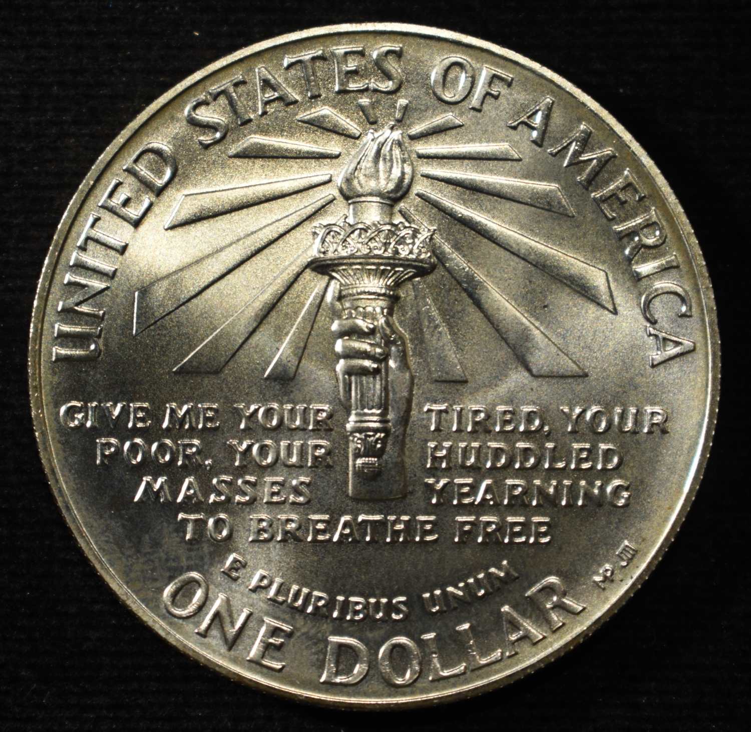 1986-P LIBERTY COMMEM SILVER DOLLAR BU
