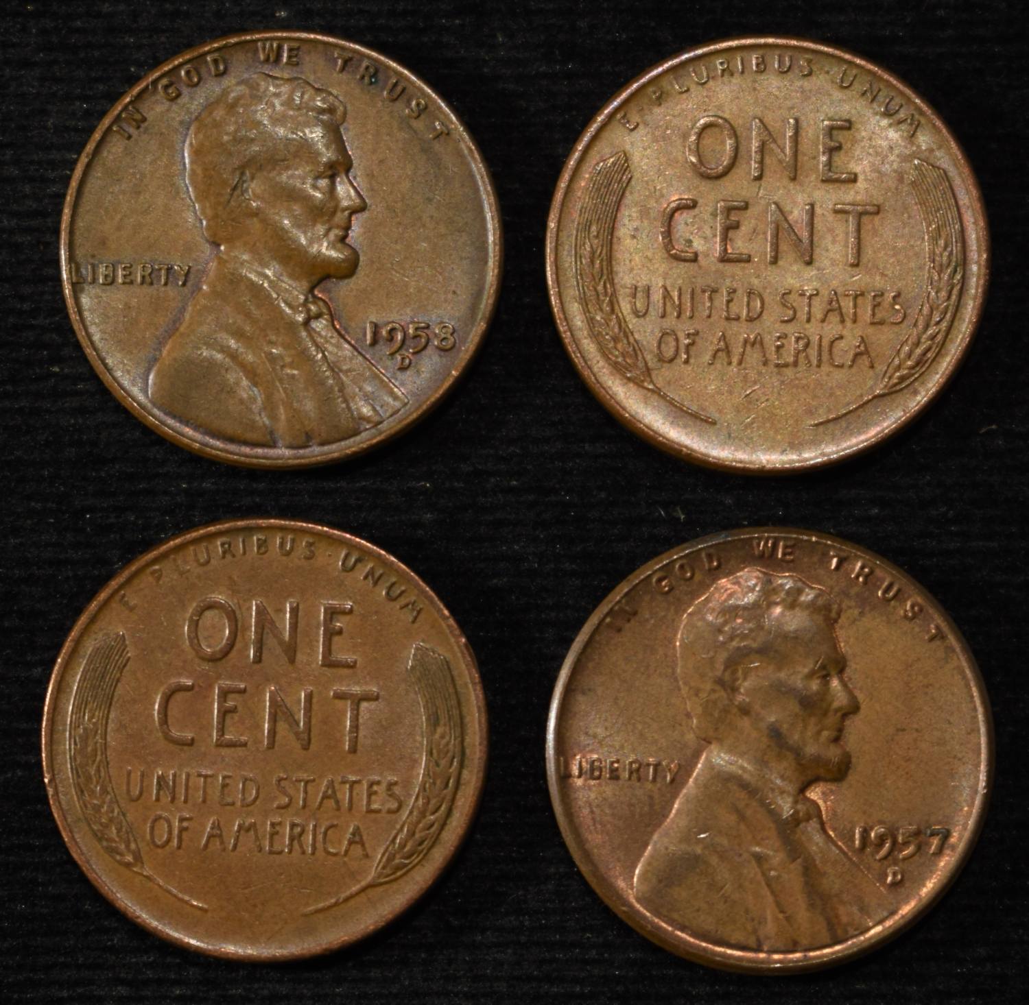 (500) 40'S & 50'S WHEAT CENTS