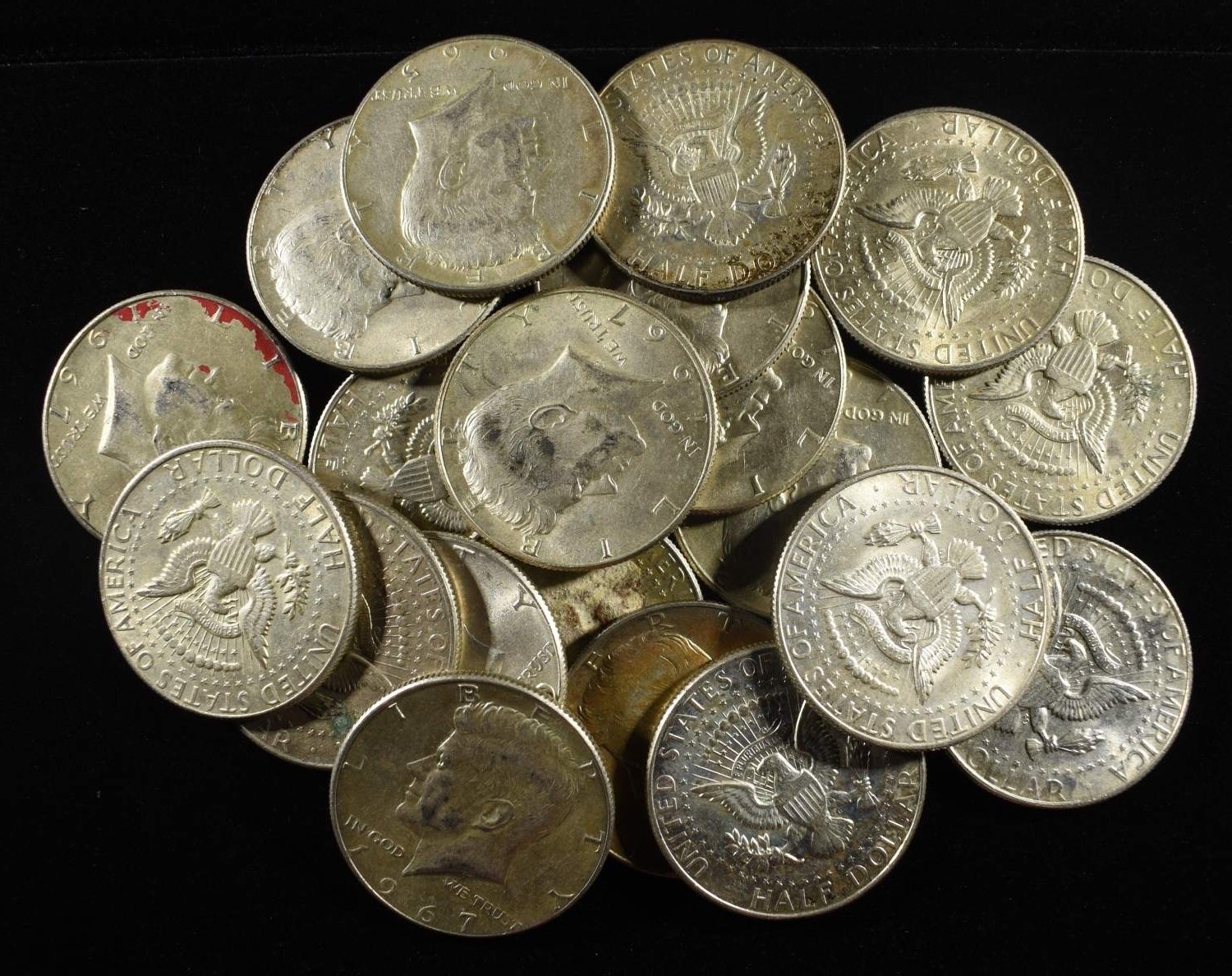 (20) 40% SILVER KENNEDY HALF DOLLARS