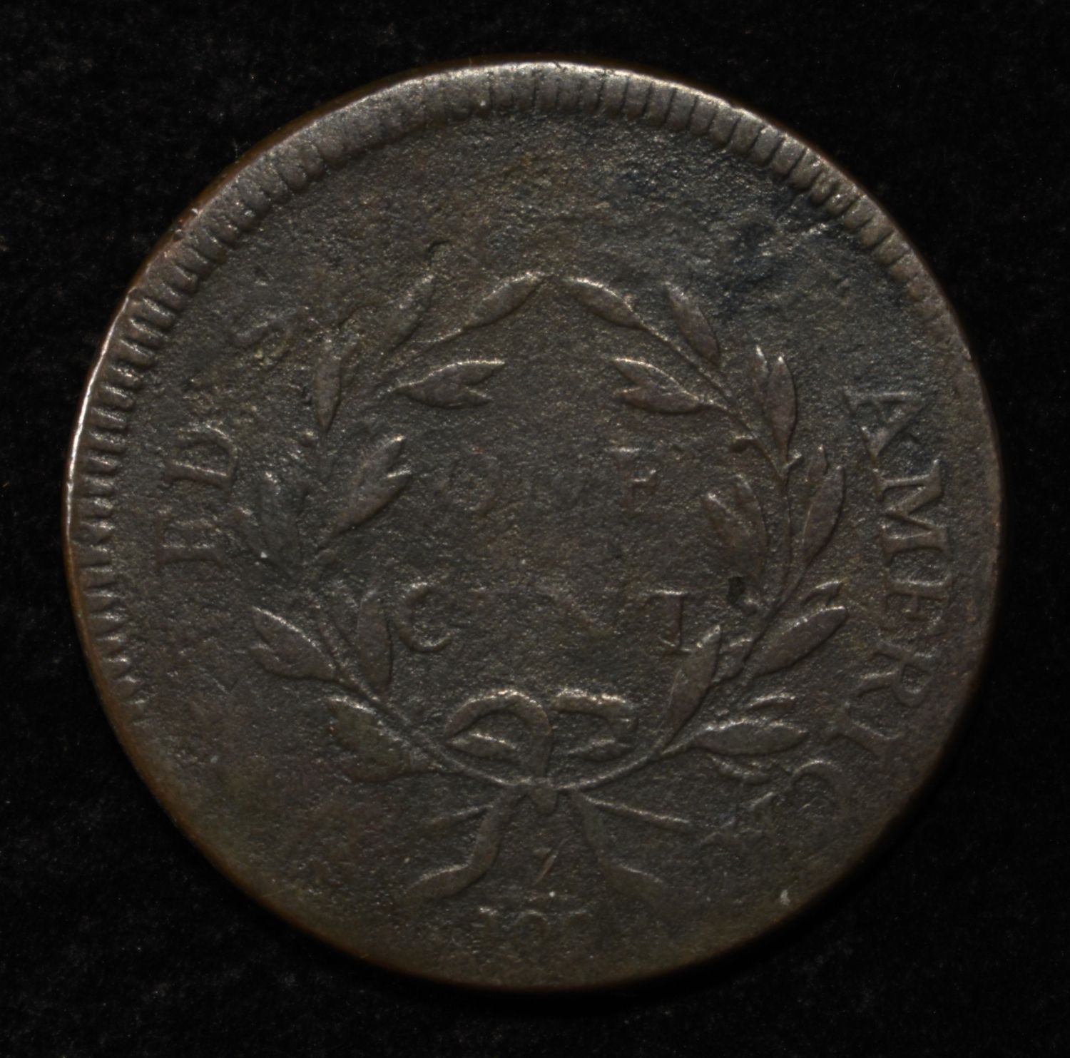 1797 DRAPED BUST LARGE CENT VG/F
