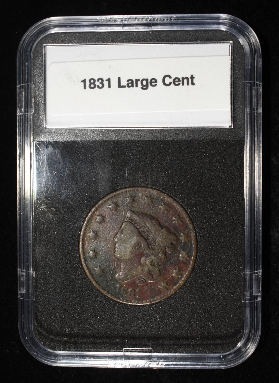 1831 CORONET HEAD LARGE CENT