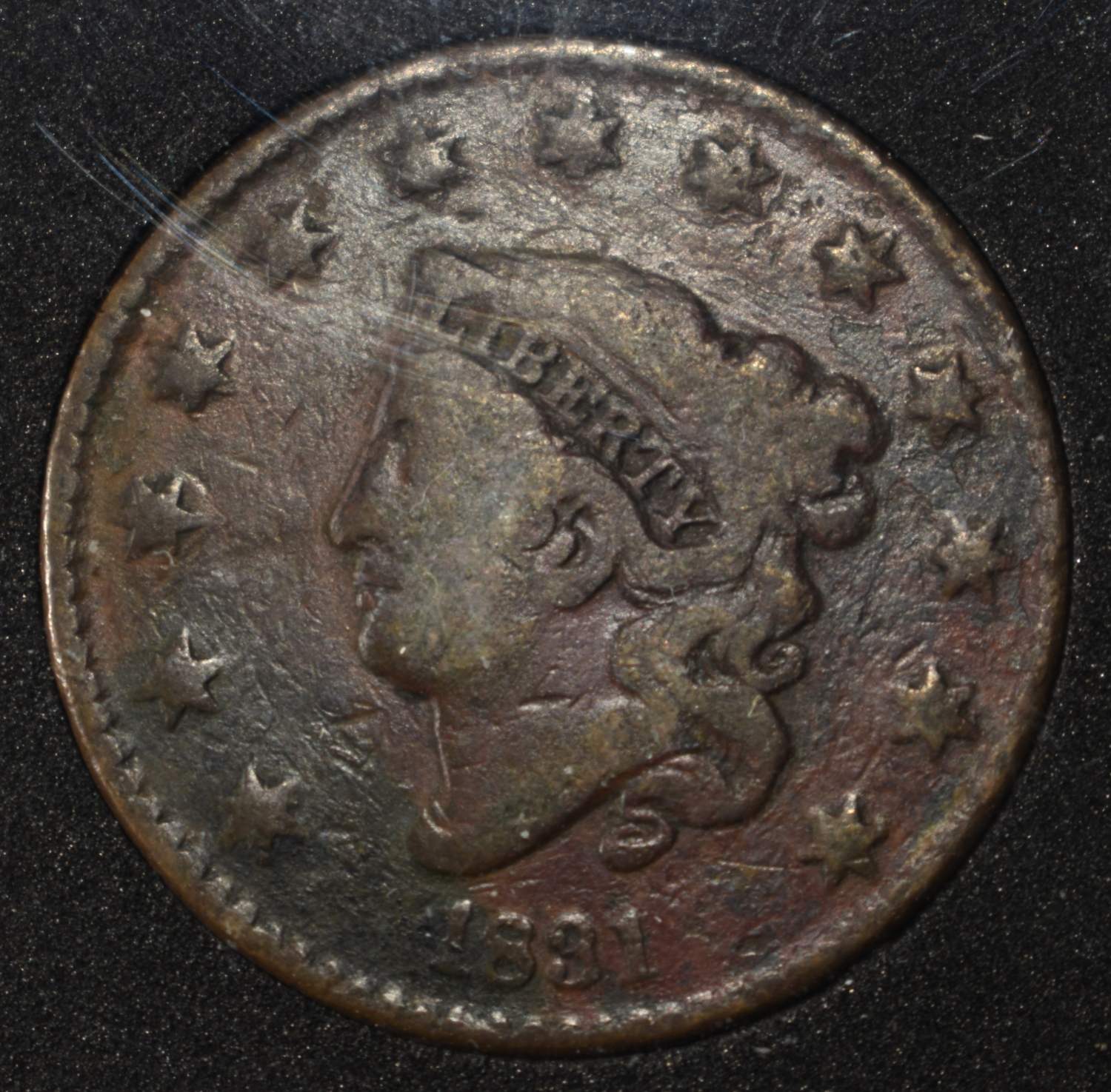 1831 CORONET HEAD LARGE CENT
