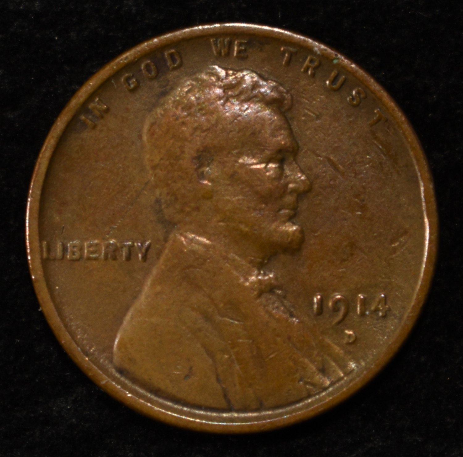 1914-D WHEAT CENT XF