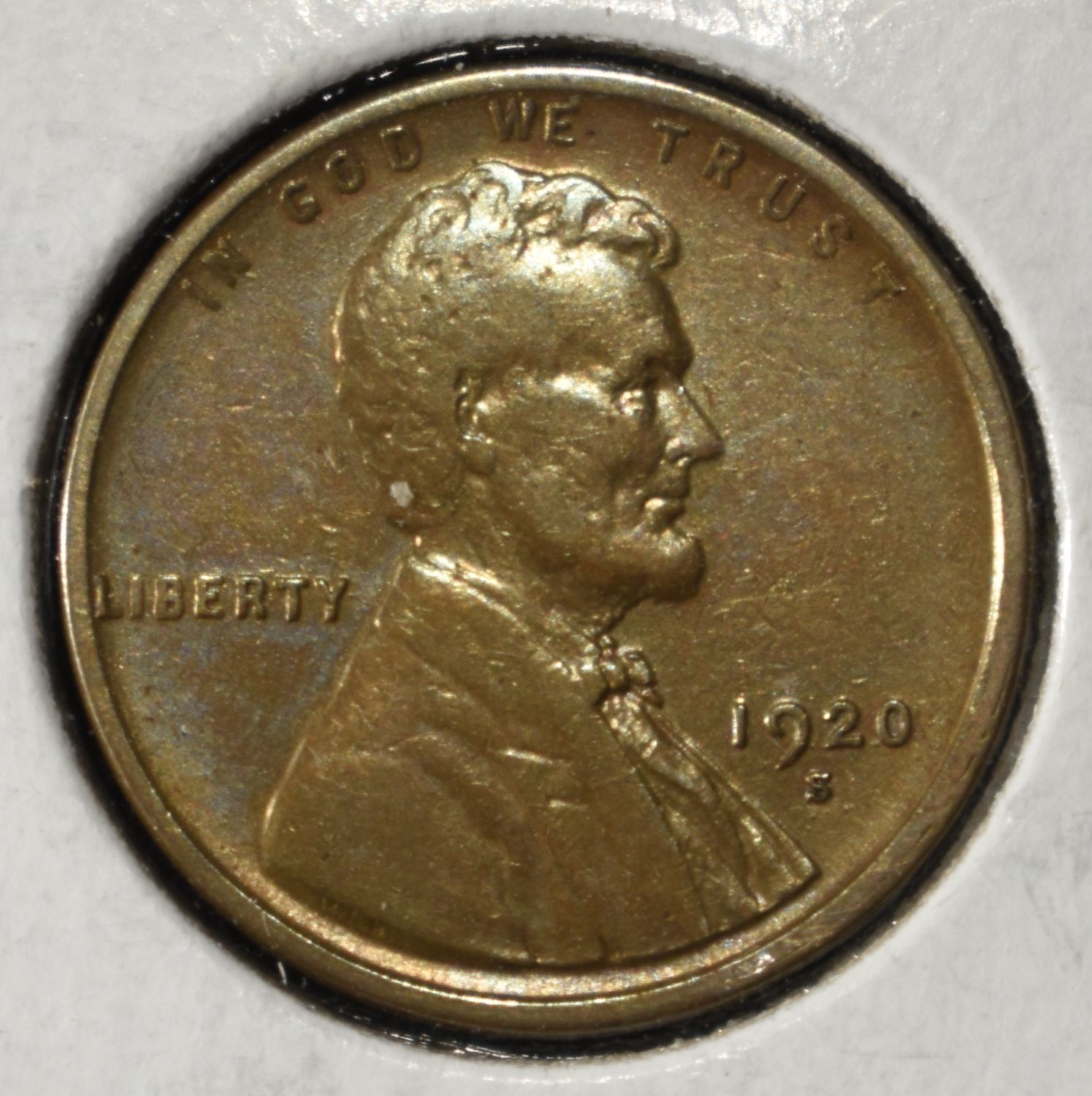 1920-S WHEAT CENT AU