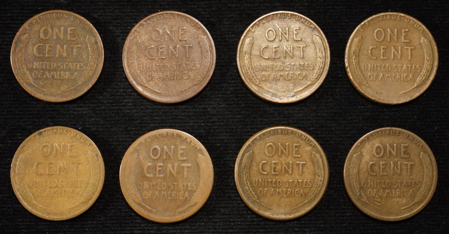 8 NICE EARLY SEMIKEY WHEAT CENTS