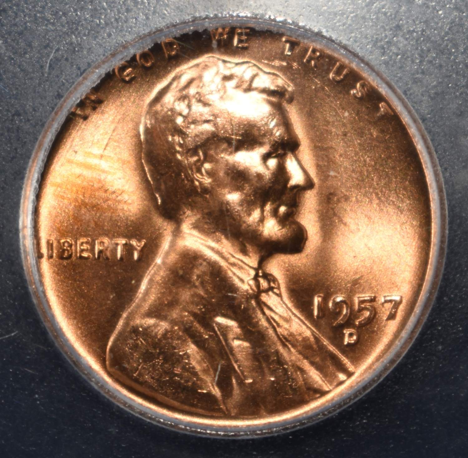 1957-D WHEAT CENT ICG MS67RD