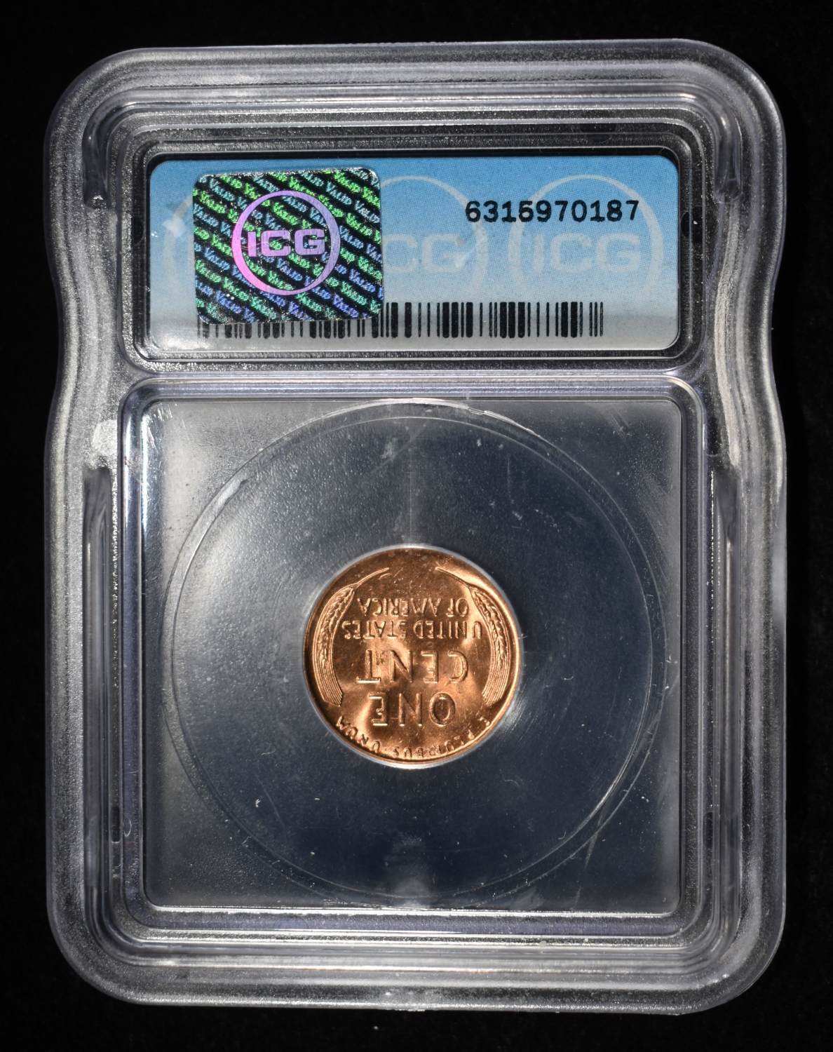 1957-D WHEAT CENT ICG MS67RD