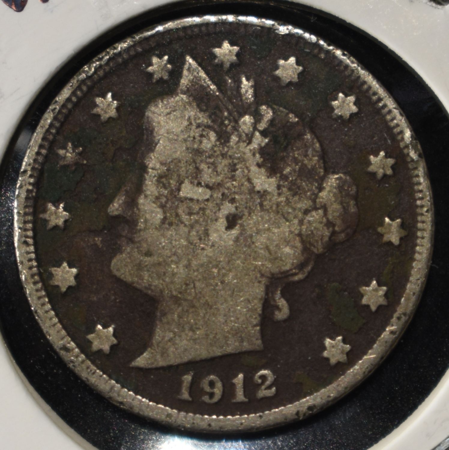 1912-D 'V' NICKEL FINE/VF