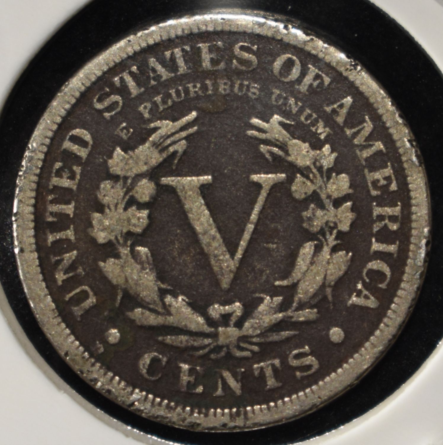 1912-D 'V' NICKEL FINE/VF