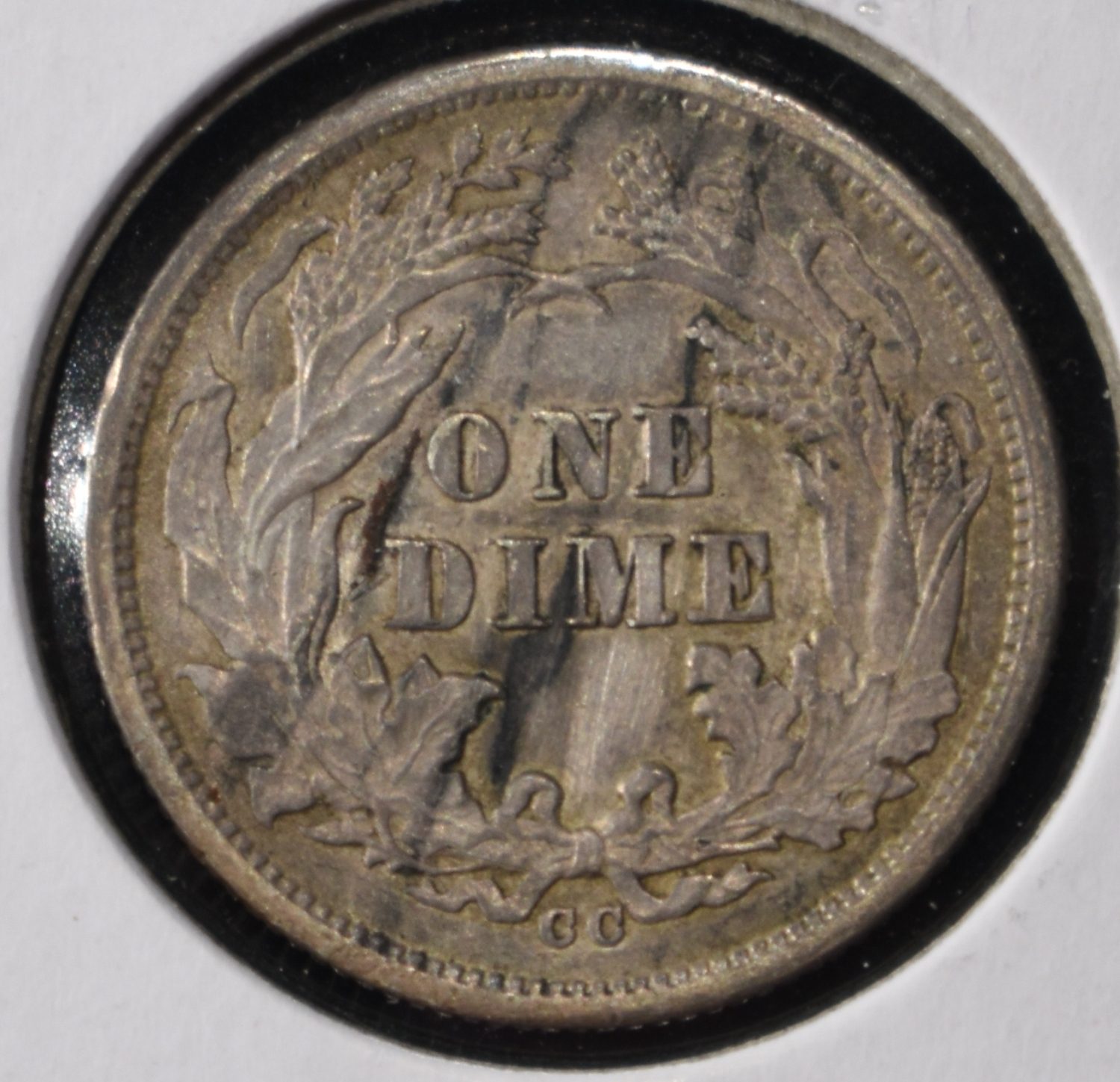 1877-CC LIBERTY SEATED DIME LOVELY ORIG UNC