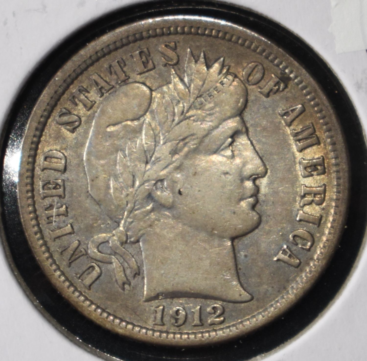 1912 BARBER DIME NICE ORIG UNC