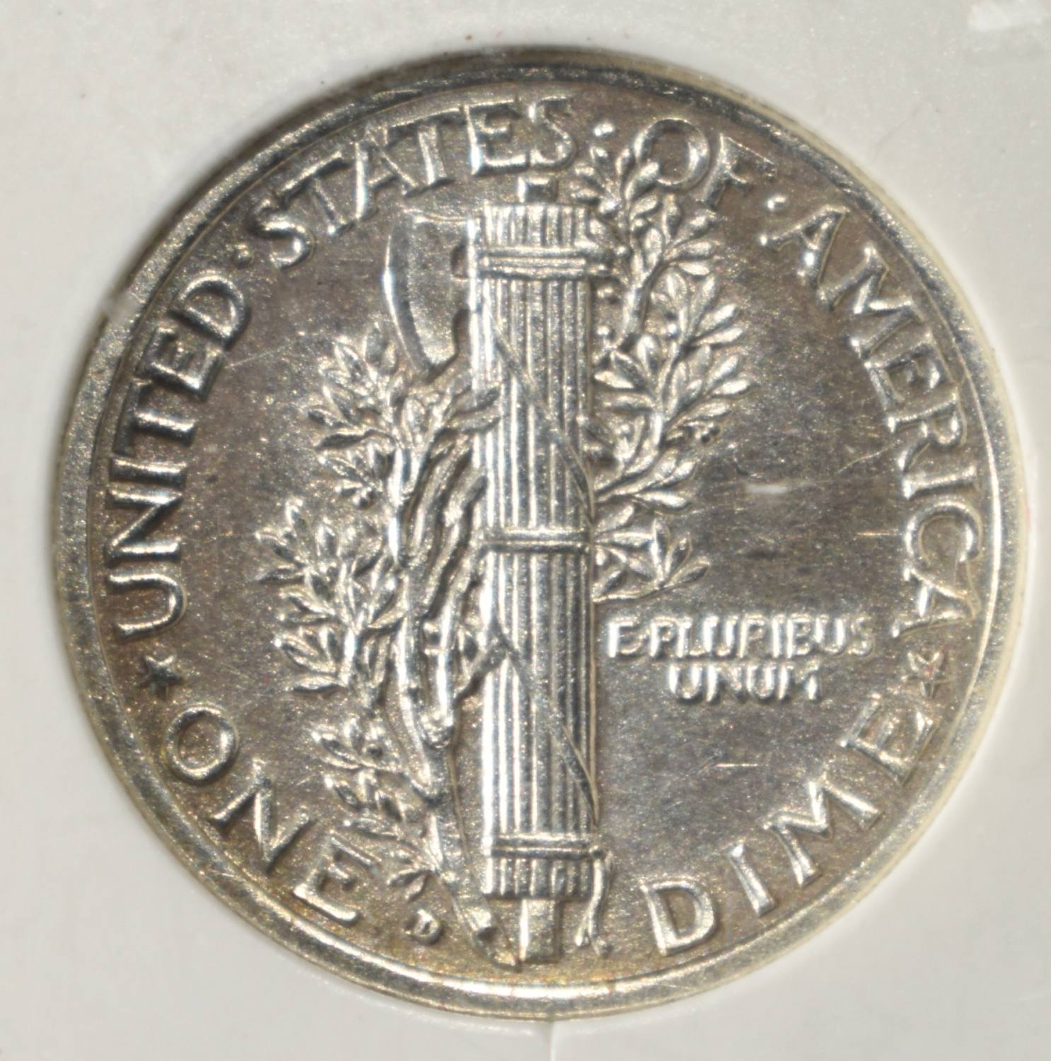 1916-D MERCURY DIME PCI MS CH BU FB