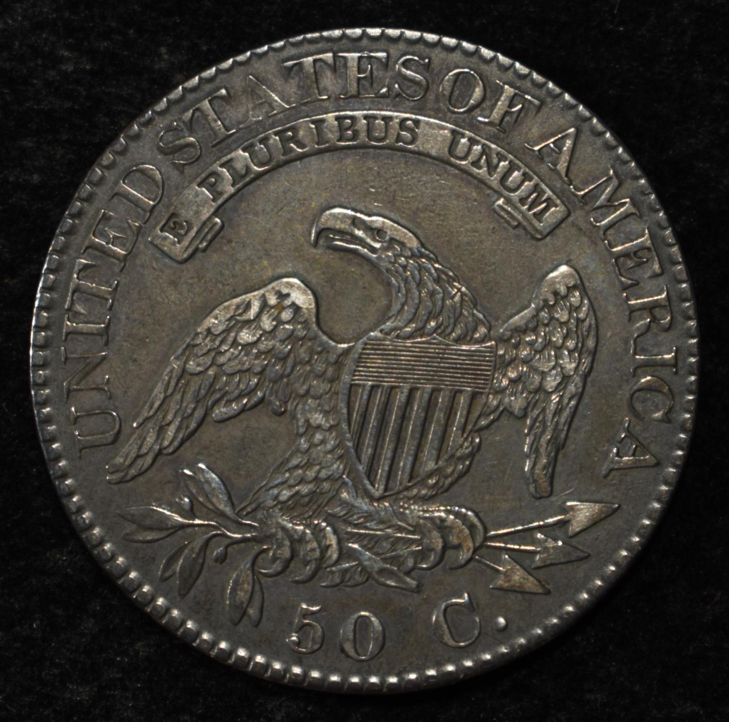 1824 CAPPED BUST HALF DOLLAR XF