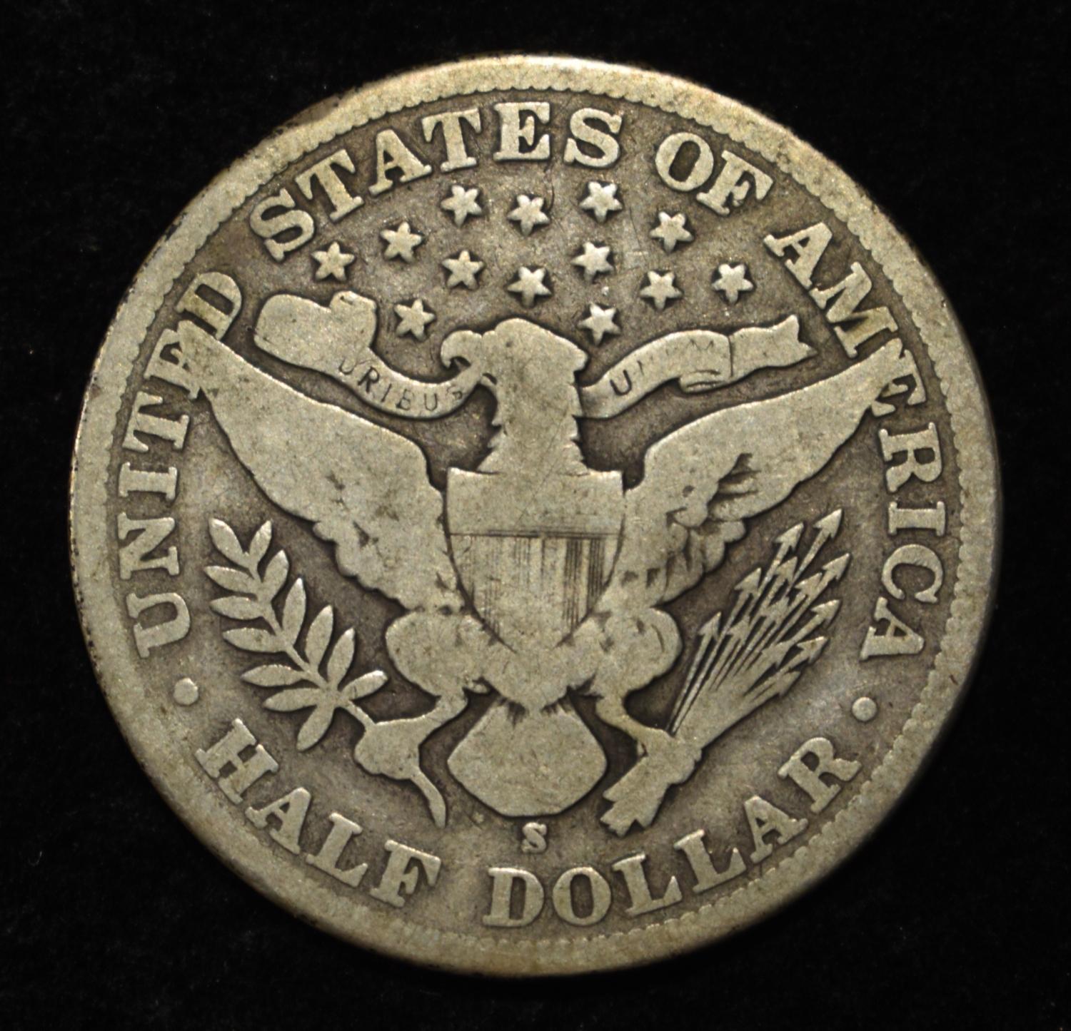 1904-S BARBER HALF VG