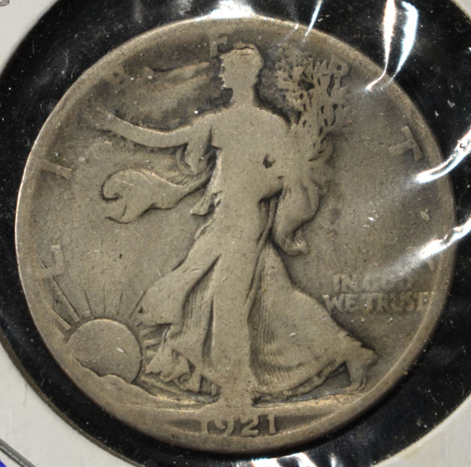 1921-S WALKING LIBERTY HALF DOLLAR VG
