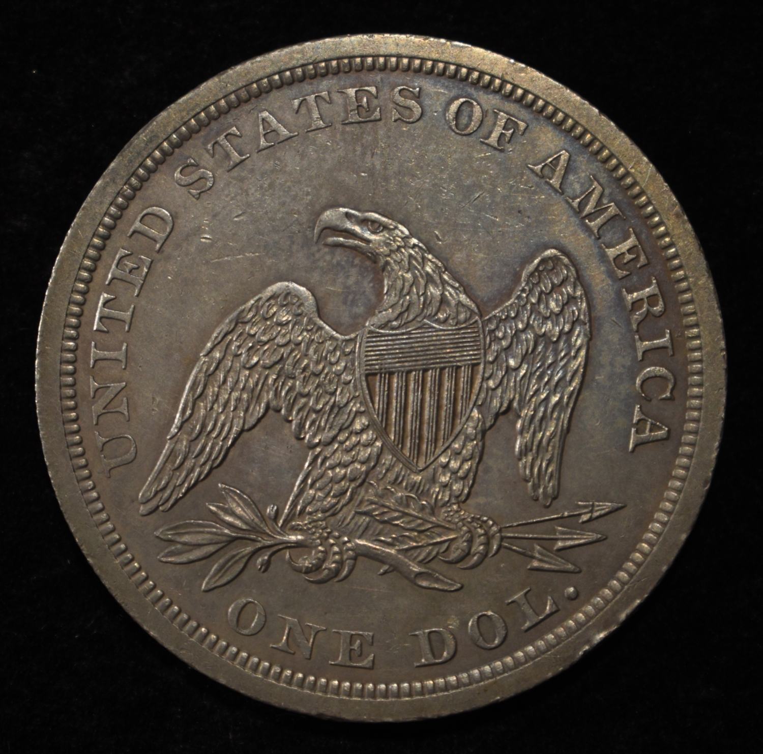 1840 SEATED DOLLAR BU