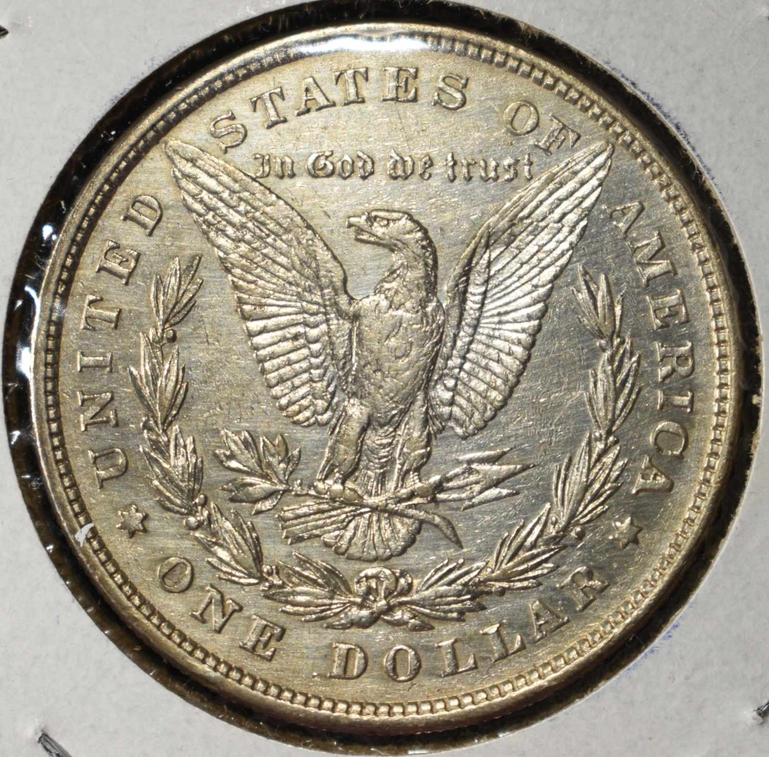 1878 8TF MORGAN DOLLAR AU