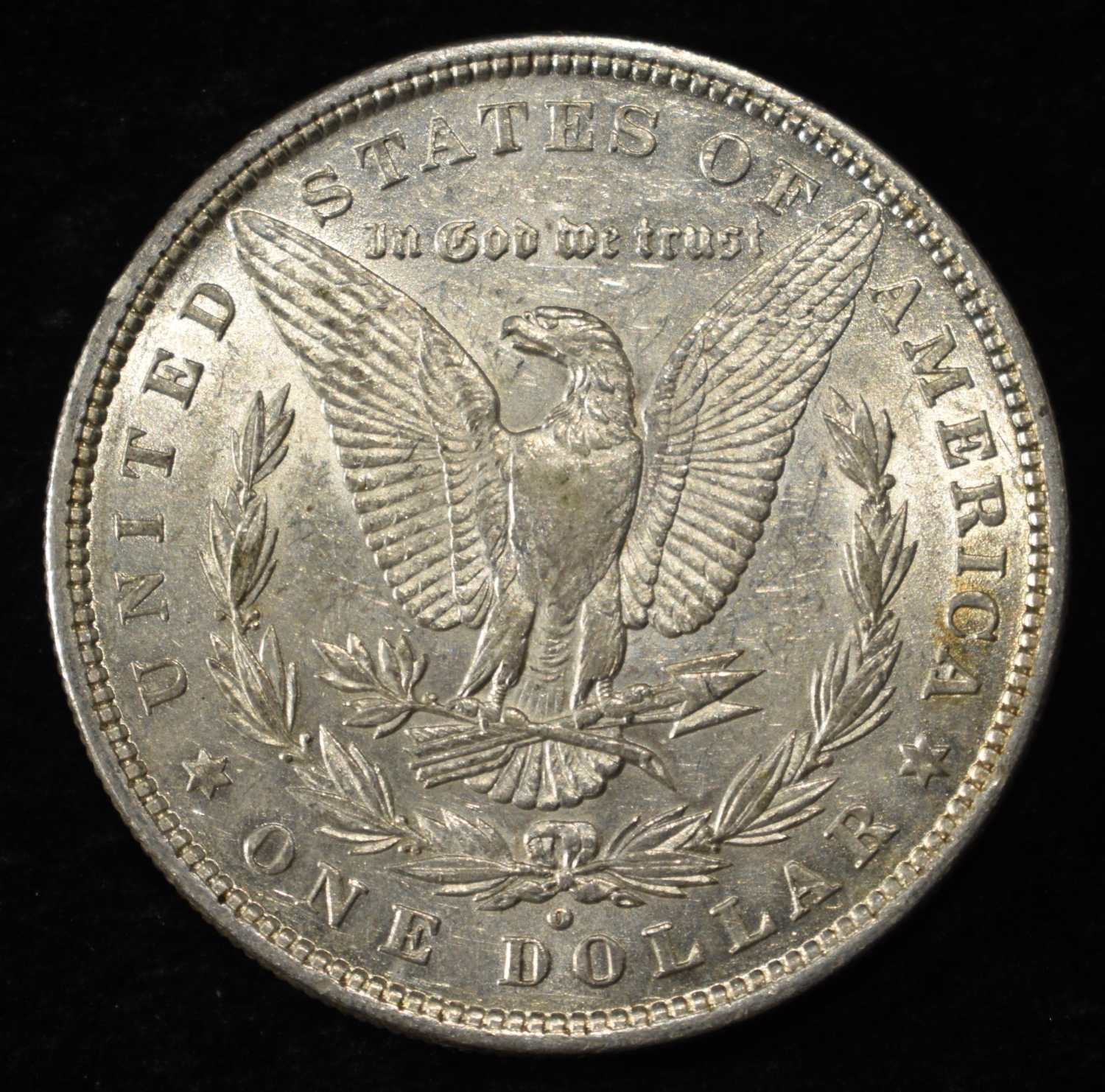 1880-O MORGAN DOLLAR AU