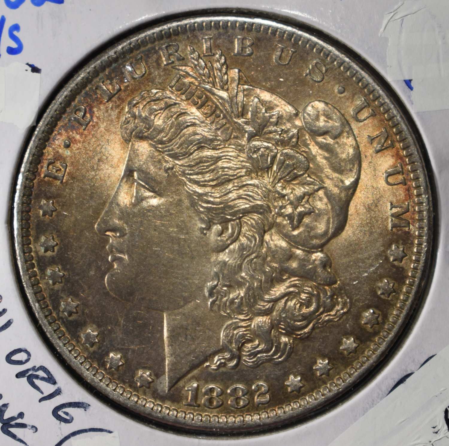 1882 O/S MORGAN DOLLAR CH ORIG UNC