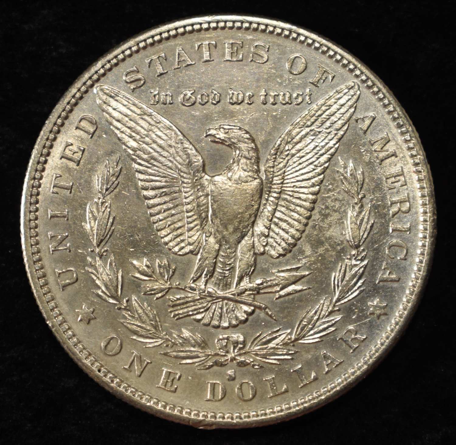 1884-S MORGAN DOLLAR CH AU/UNC