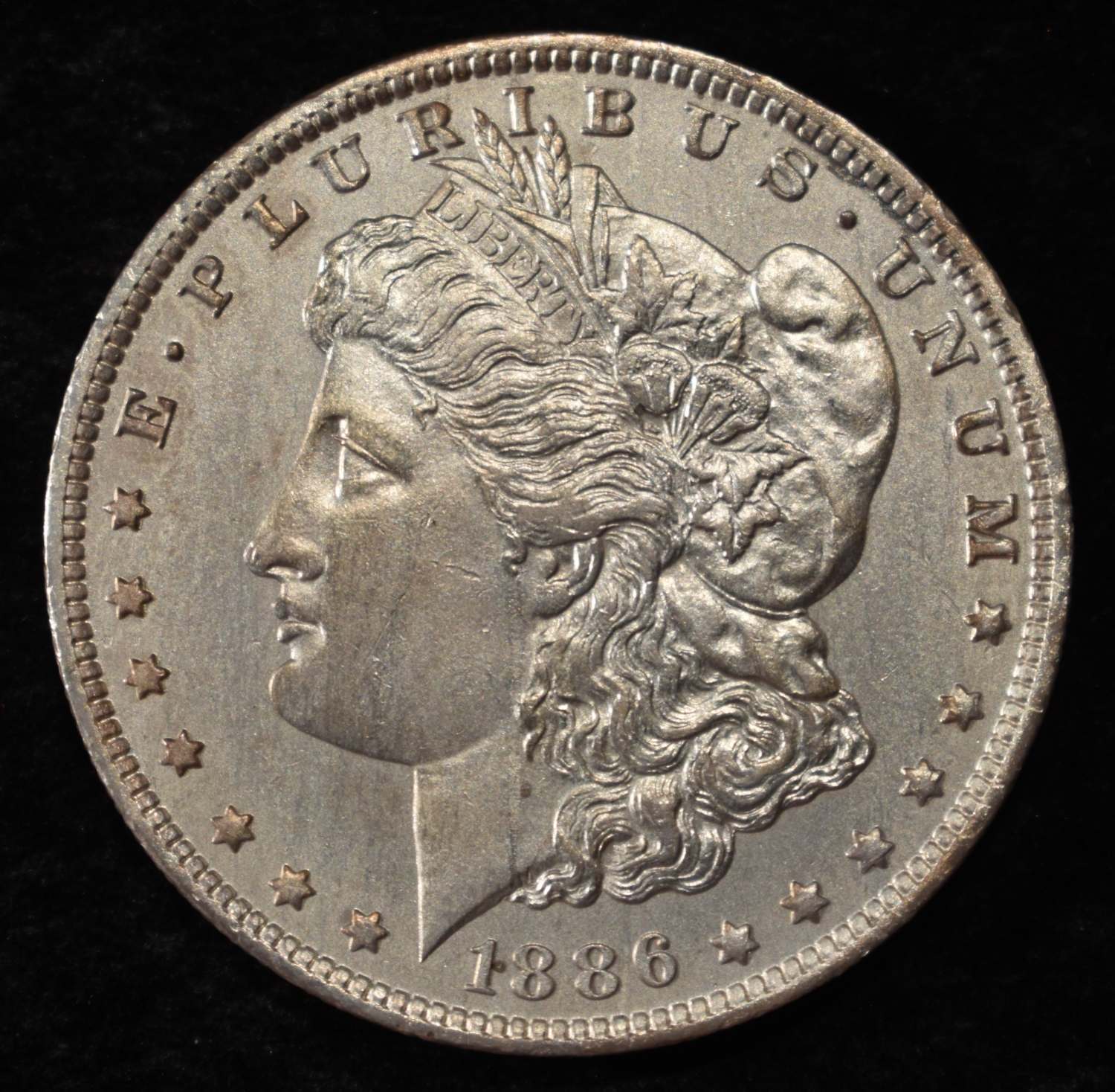 1886-O MORGAN DOLLAR SHARP UNC OLD CLEANING