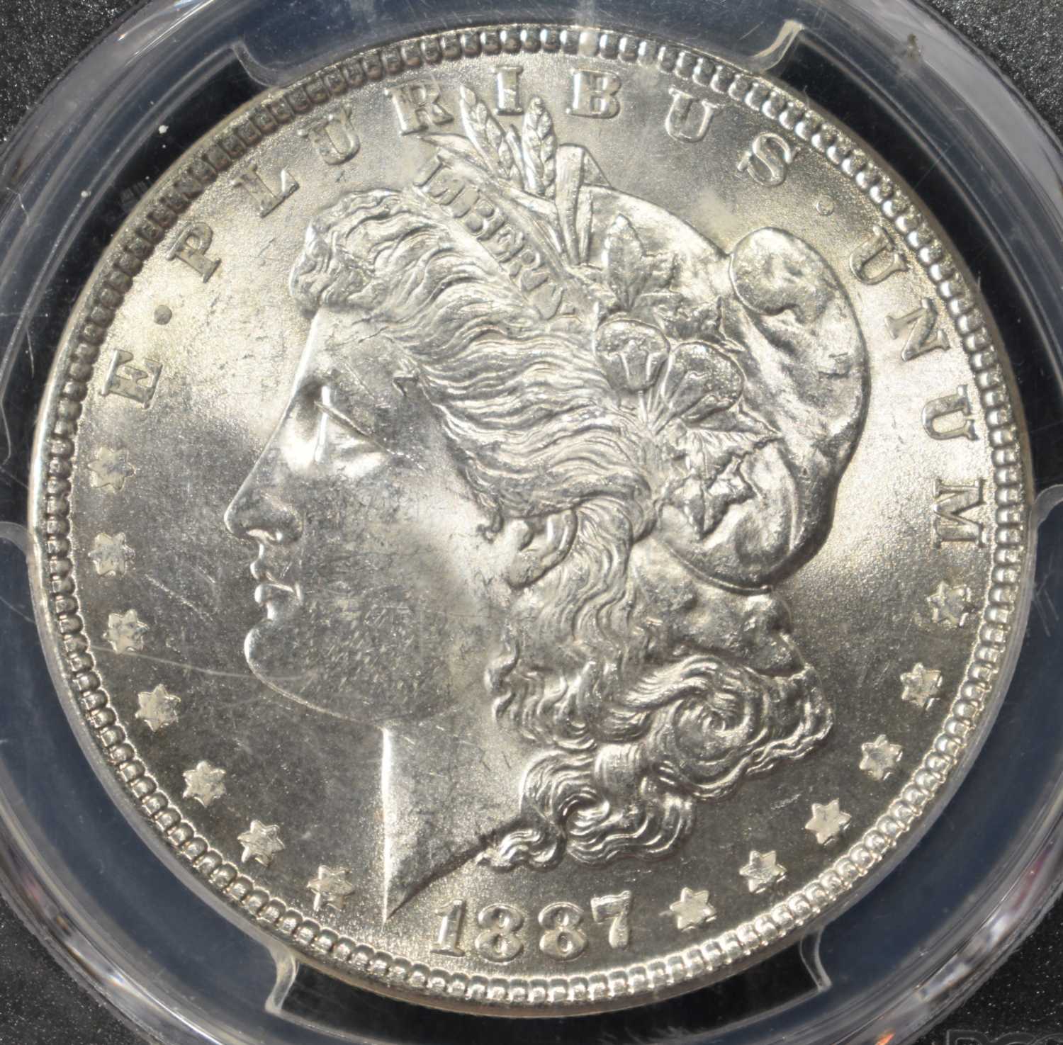 1887 MORGAN DOLLAR PCGS MS-63