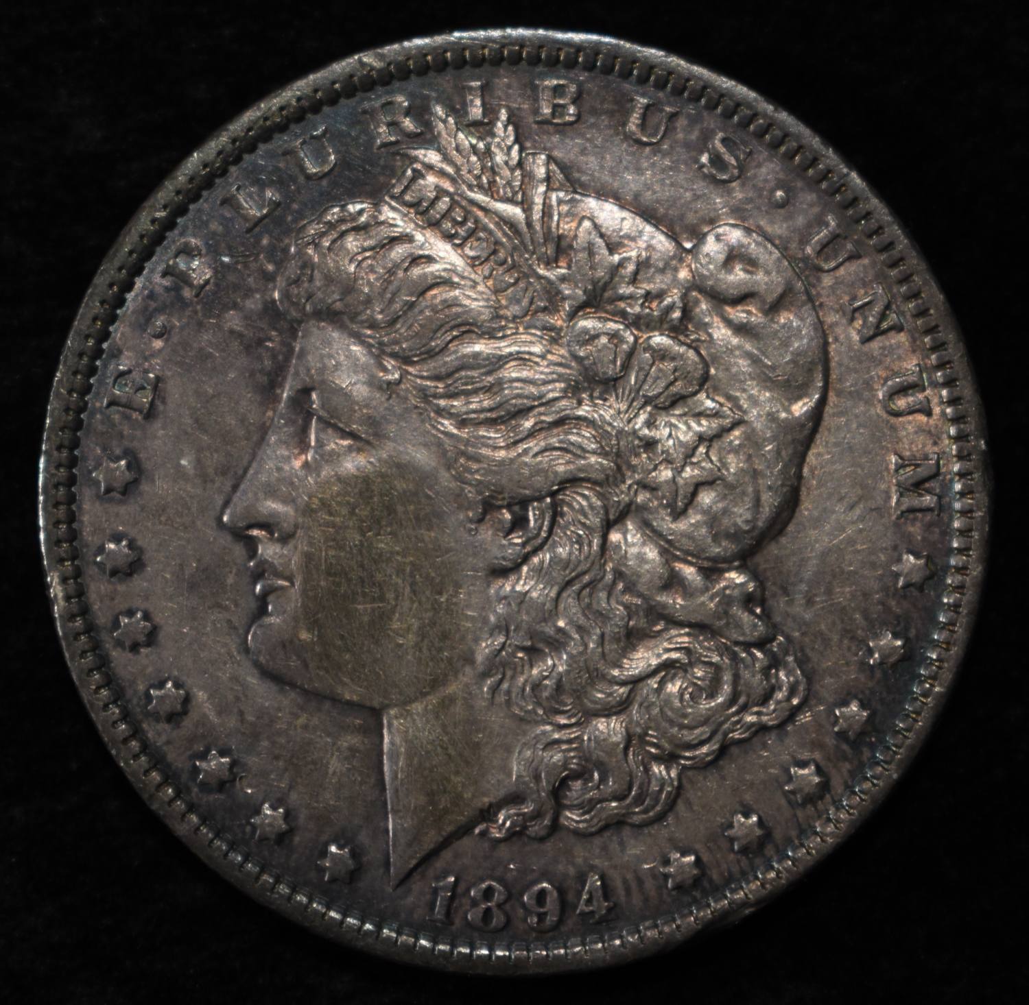 1894 MORGAN DOLLAR CH AU/UNC NICE ORIG COLOR