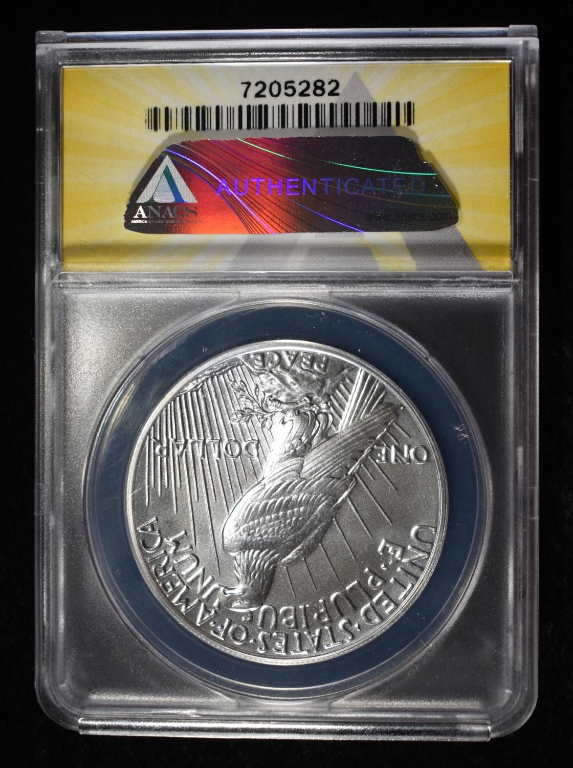 2021 PEACE DOLLAR ANACS MS70 100TH ANNIVERSARY