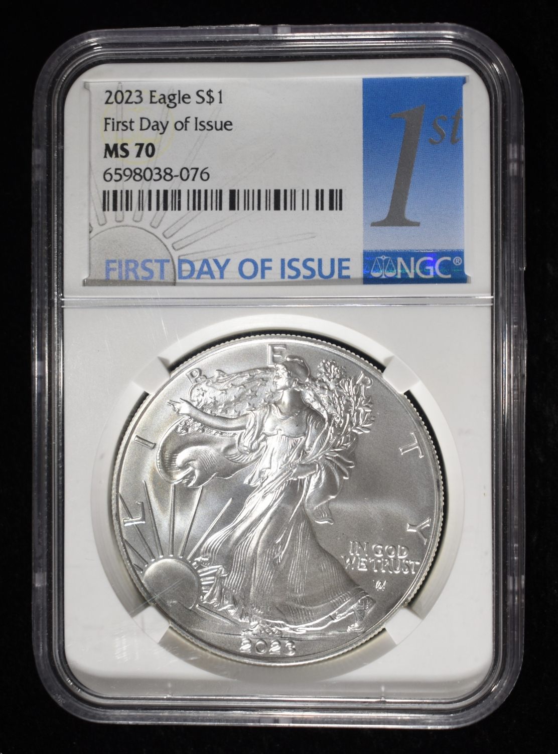 2023 AMERICAN SILVER EAGLE NGC MS70 FDI