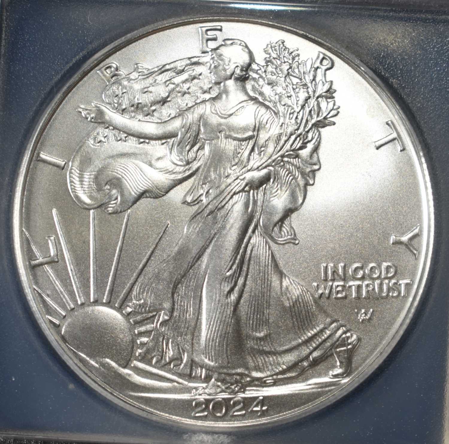 2024 AMERICAN SILVER EAGLE ICG MS70