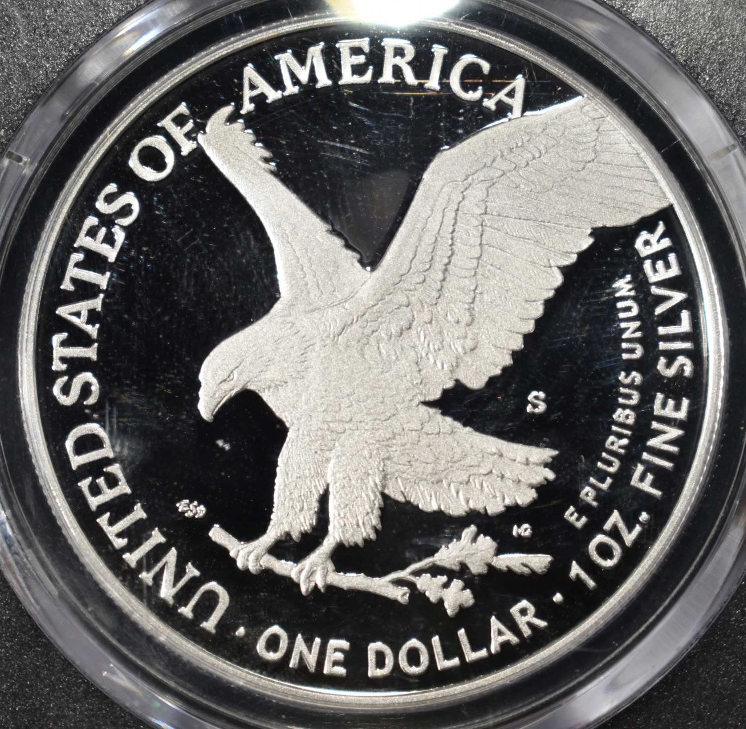 2024-S AMERICAN SILVER EAGLE PCGS PR70 DCAM AR