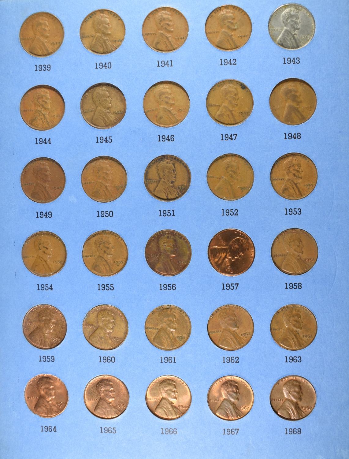 (1) INDIAN & (4) LINCOLN CENT COLLECTIONS