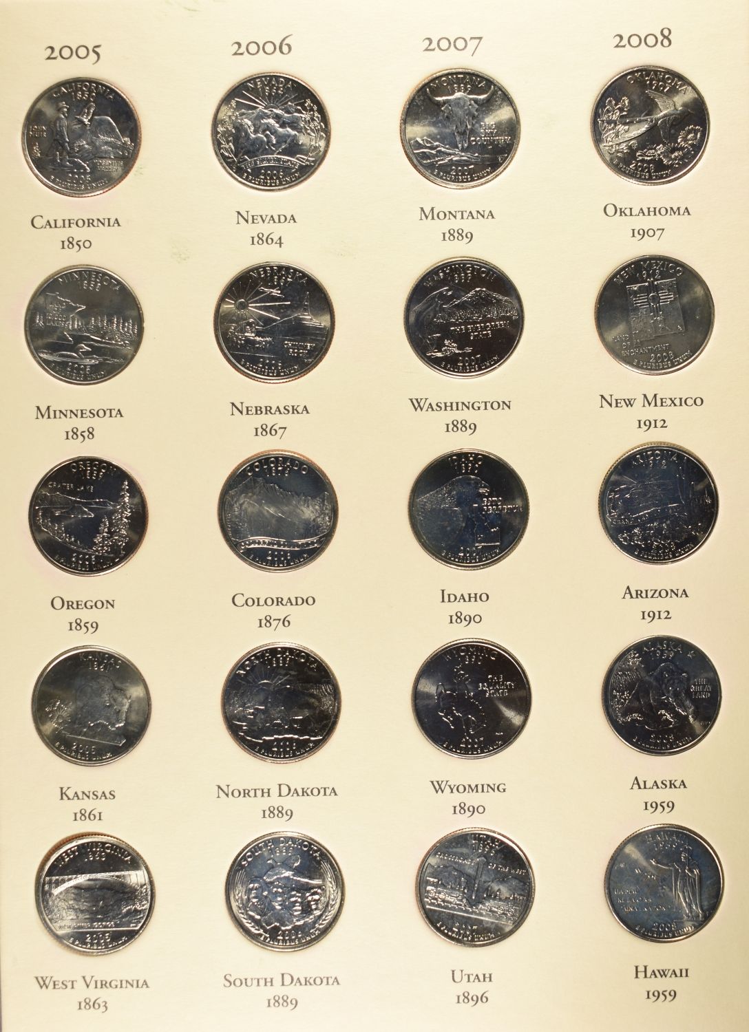FIFTY STATE COMMEM QUARTERS COLLECTION
