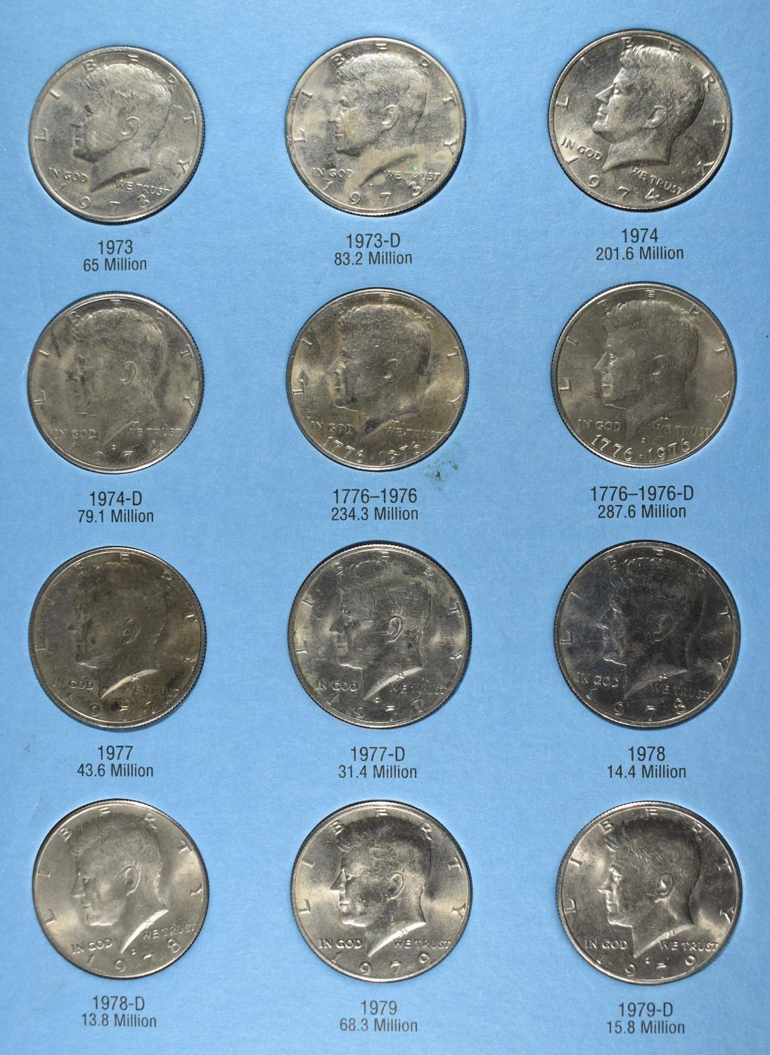 KENNEDY HALF DOLLARS COLLECTION WHITMAN