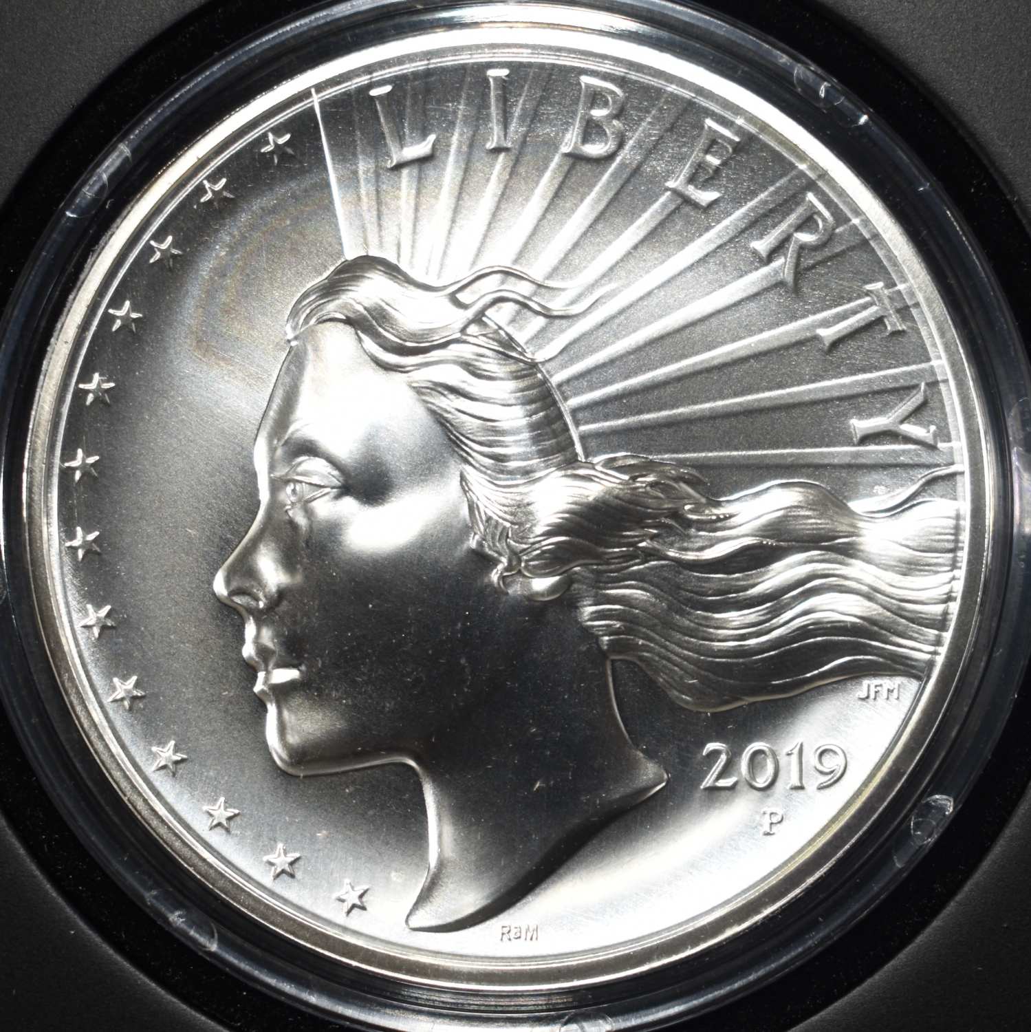 2019-P AMERICAN LIBERTY HIGH RELIEF SILVER MEDAL