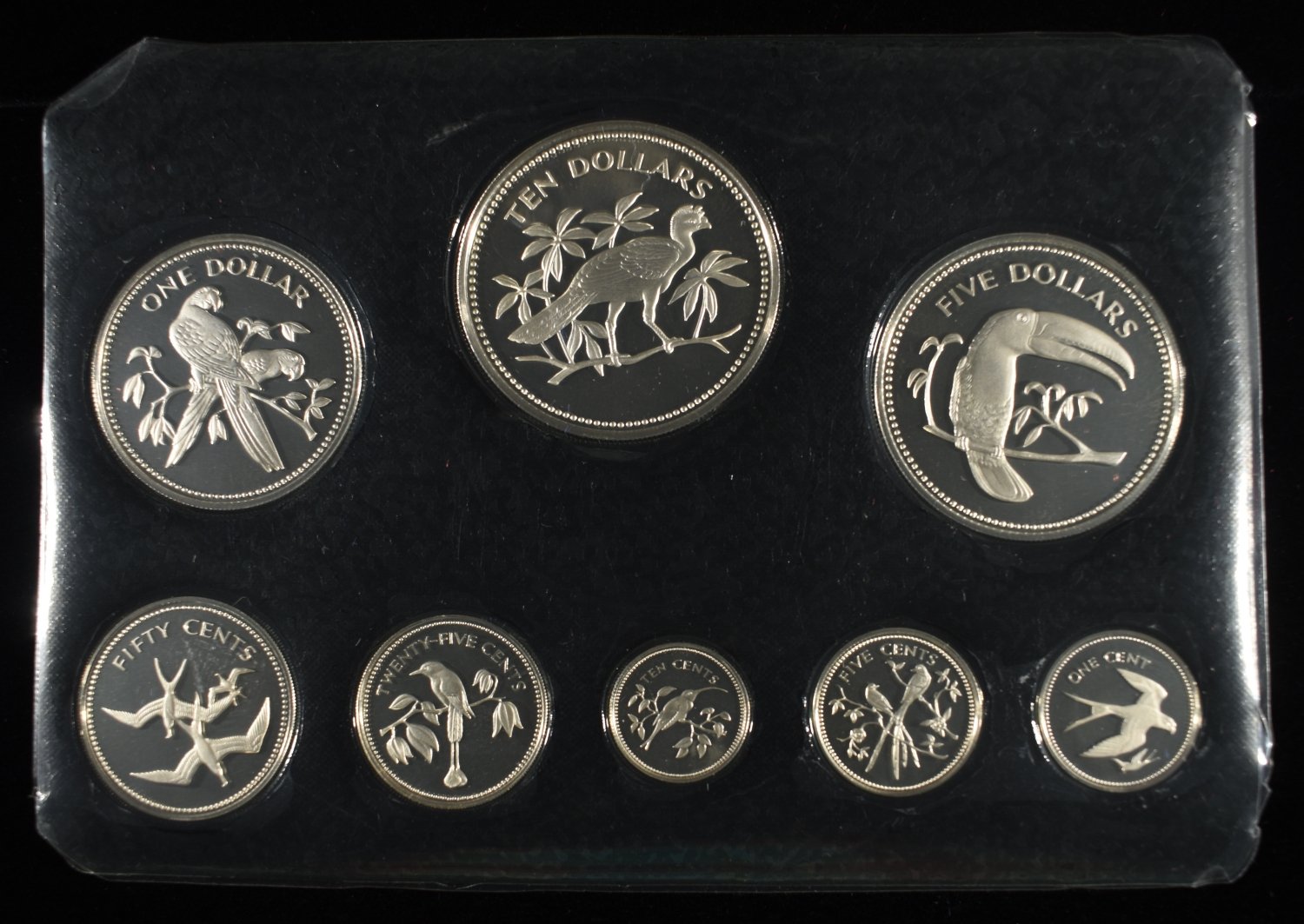 COINAGE OF BELIZE 92.5% PROOF SET