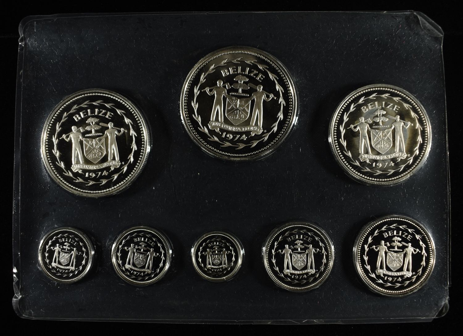 COINAGE OF BELIZE 92.5% PROOF SET