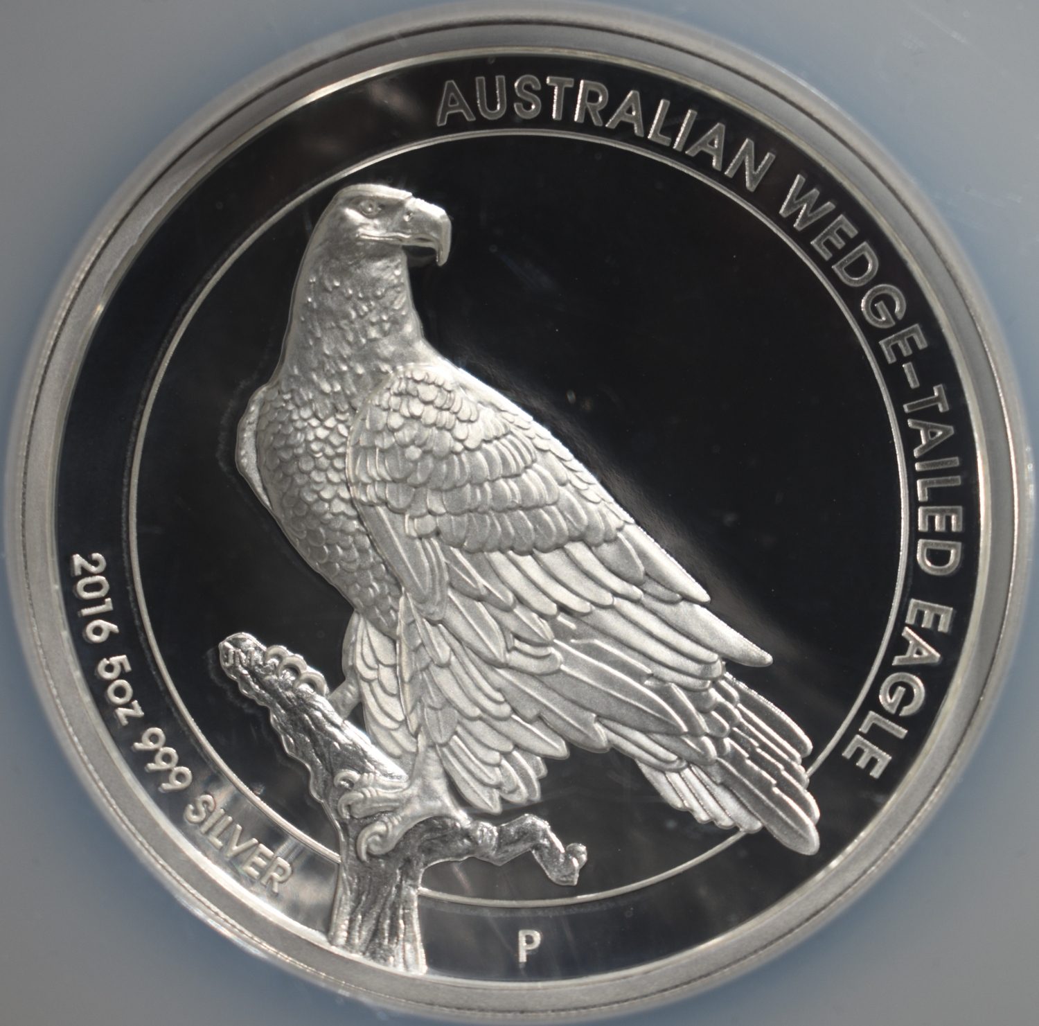 2016-P WEDGE-TAILED EAGLE 5 OZ .999 NGC PF69