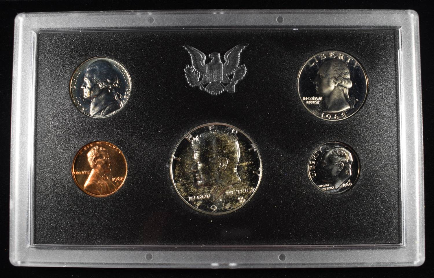 UNITED STATES PROOF SETS (2)1968, (2)1969, (2)1971