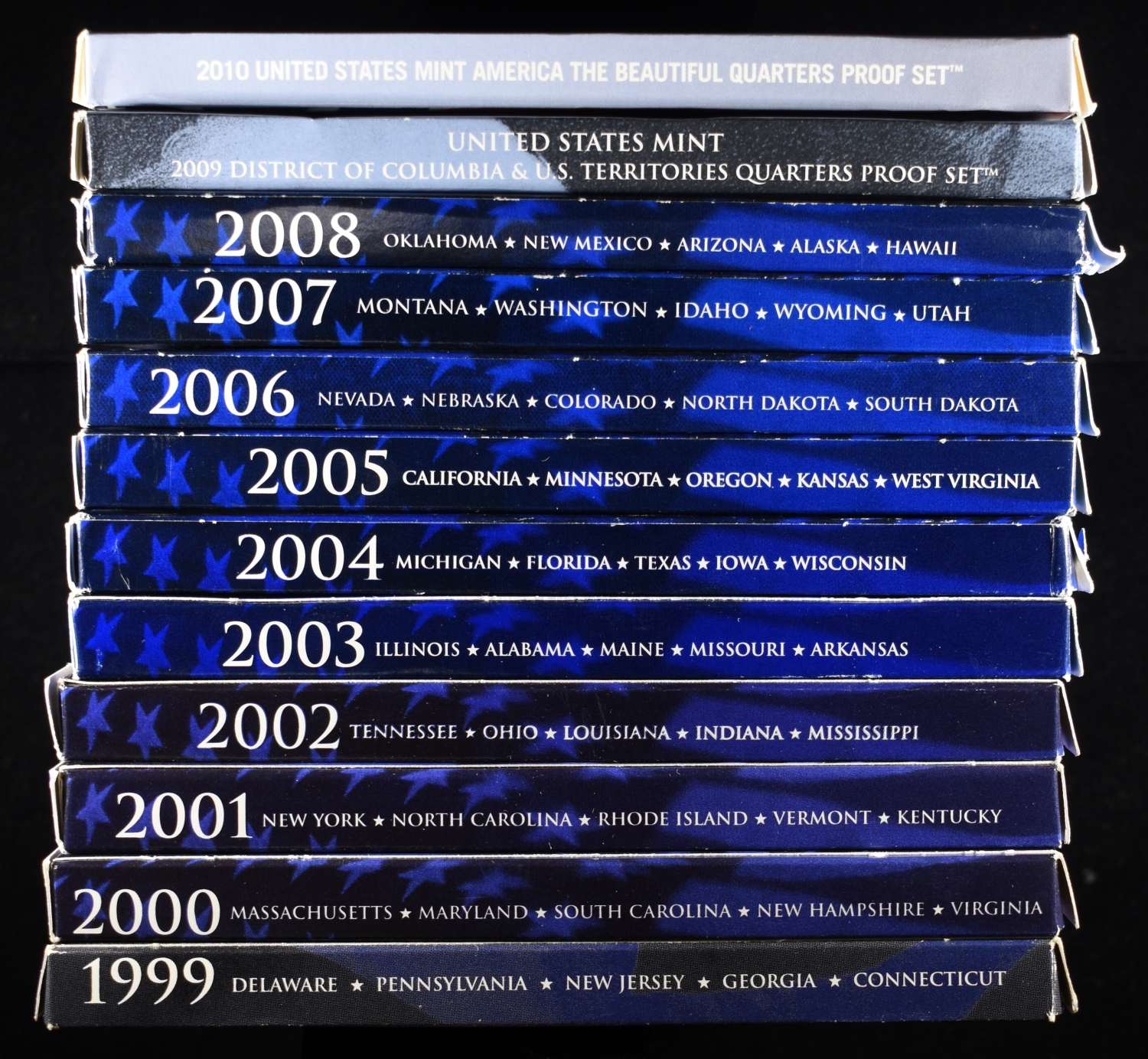 1999-2010 QUARTER PROOF SETS