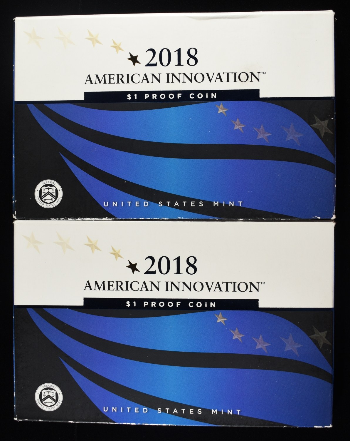 (2) 2018 AMERICAN INNOVATION $1 PROOF COINS