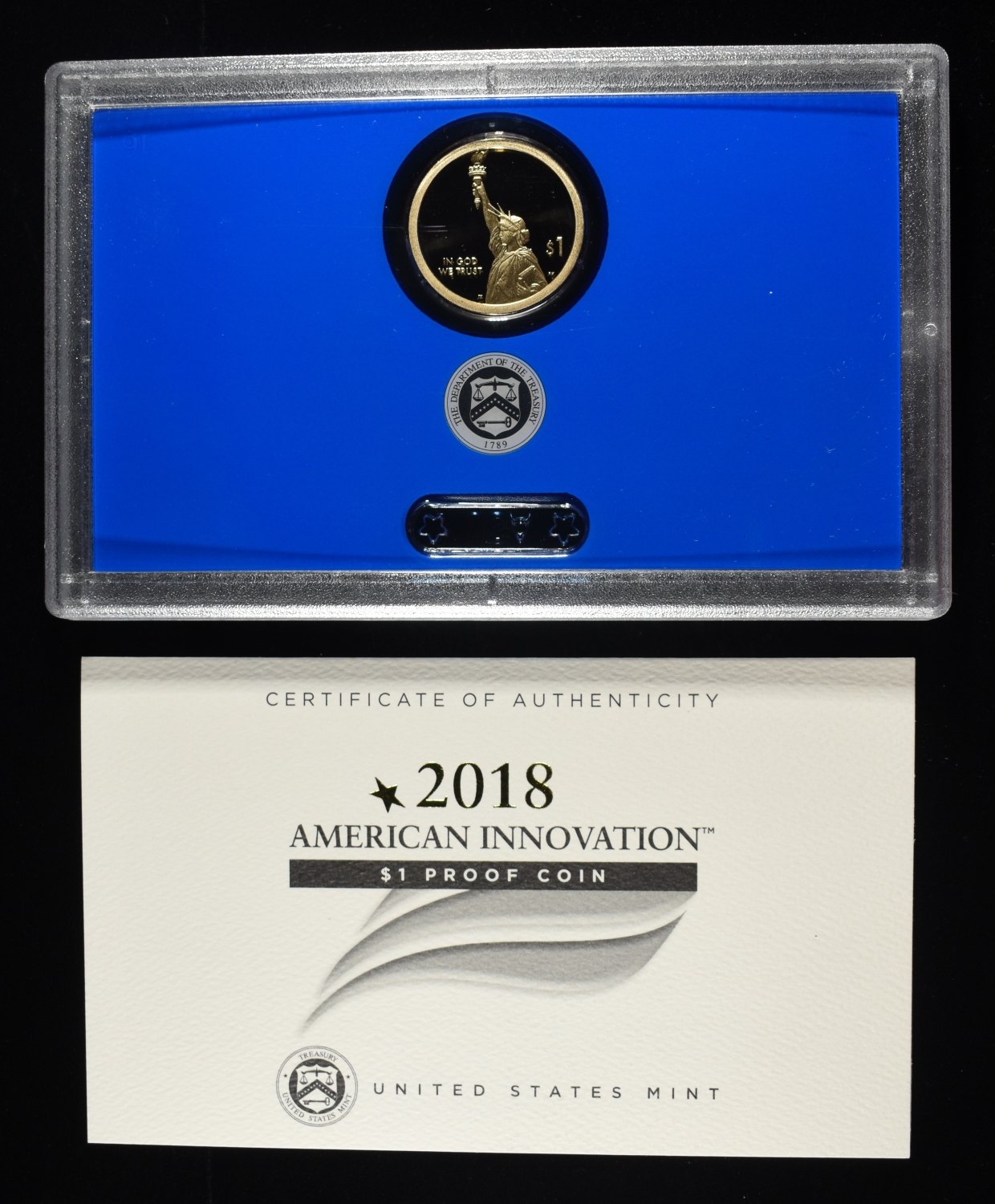 (2) 2018 AMERICAN INNOVATION $1 PROOF COINS