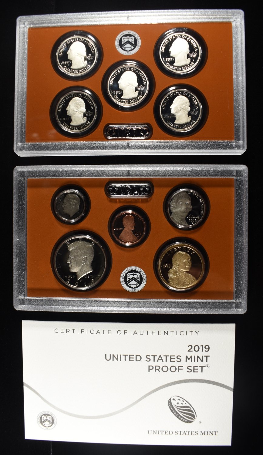 (2) 2019 MINT PROOF SETS