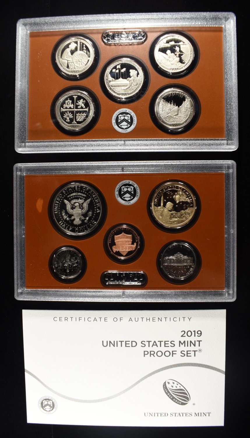(2) 2019 MINT PROOF SETS