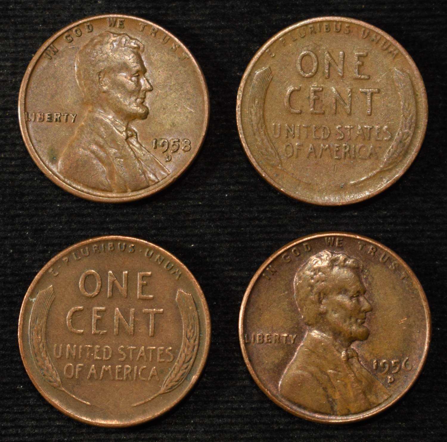 (500) 40'S & 50'S WHEAT CENTS